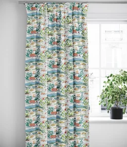 Gardiner Mönstrade<Arvidssons textil Semester vit gardiner – sommar och camping