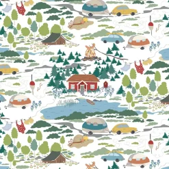 Gardintyger Mönstrade|Arvidssons Textil<Arvidssons textil Semester vit tyg – sommar och camping