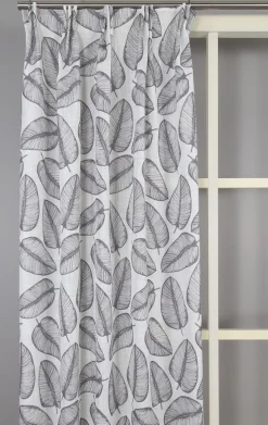 Gardiner Mönstrade<Nordisk Textil Sienna grå gardiner