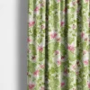 Gardintyger Mönstrade|Arvidssons Textil<Arvidssons textil Sippa grön – blommigt tyg i grönt och rosa