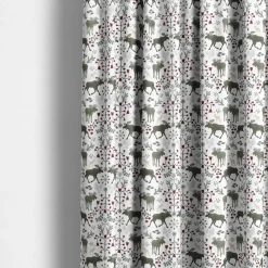 Gardintyger Mönstrade|Arvidssons Textil<Arvidssons textil Skogens Konung khakigrön - tyg