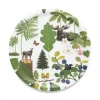 Brickor<Arvidssons textil Skogsliv rund bricka