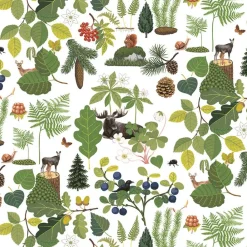 Gardintyger Mönstrade|Arvidssons Textil<Arvidssons textil Skogsliv tyg