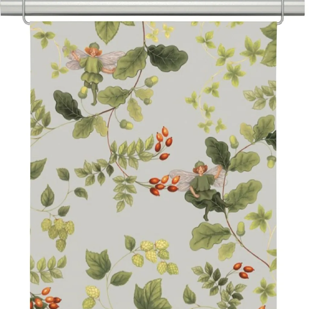 Panelgardiner<Arvidssons textil Skogsälvan grå panelgardiner