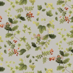 Gardintyger Mönstrade|Arvidssons Textil<Arvidssons textil Skogsälvan grå tyg