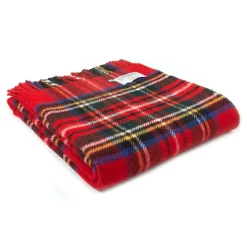 Ullplädar<Tweedmill textiles Skotskrutig ullpläd Royal Stewart, 100% Ull, 150x183 cm