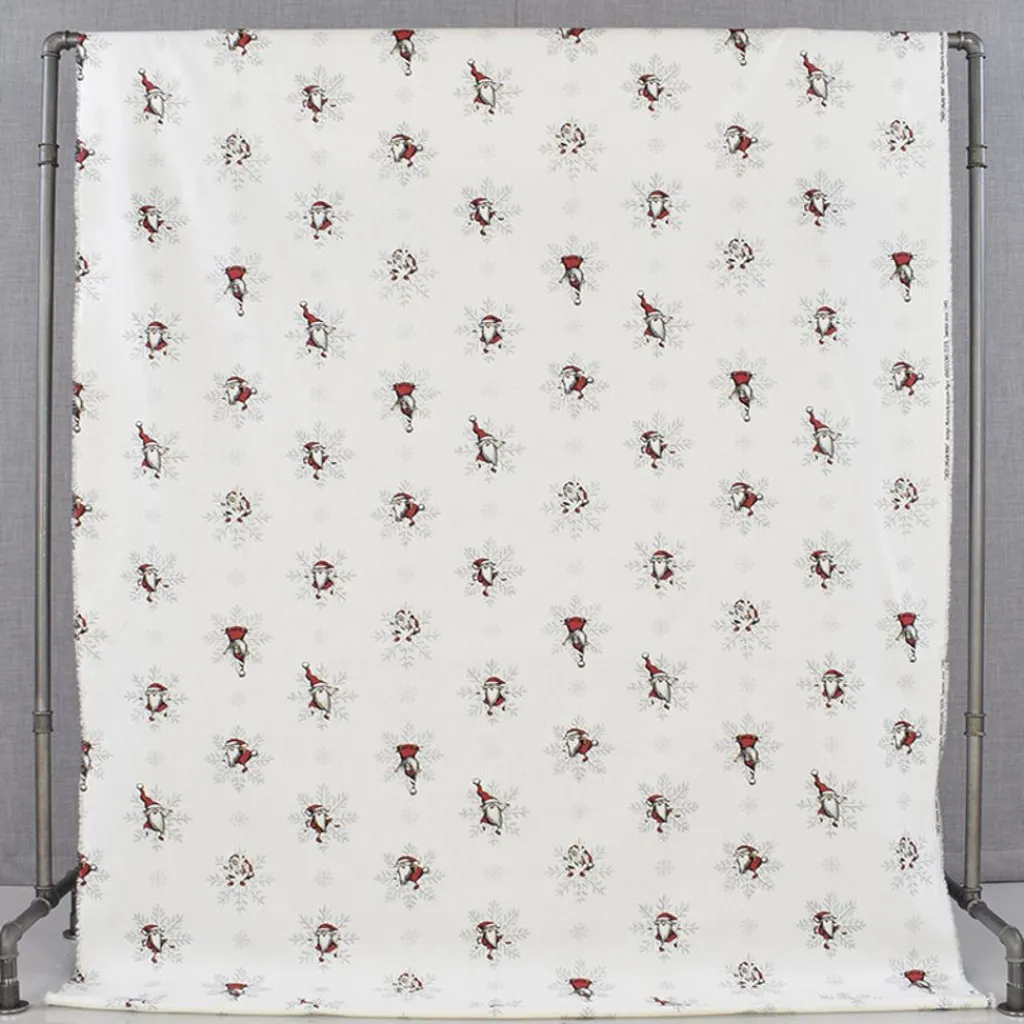 Gardintyger Mönstrade|Arvidssons Textil<Arvidssons textil Snöflingan mini vit tyg