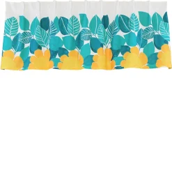 Gardinkappor Mönstrade|Rea Gardiner<Arvidssons textil Solblomma turkos gardinkappa metervara