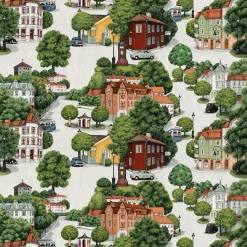 Gardintyger Mönstrade|Arvidssons Textil<Arvidssons textil Sommarstad tyg