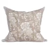 Mönstrade Kuddfodral<Fondaco Sonia beige blommigt kuddfodral i bomull 48x48cm