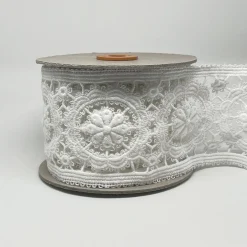 Band|Spetsband< Spetsband Fideli vit 100mm