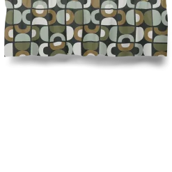 Gardinkappor Mönstrade<Arvidssons textil Spiraldans grön gardinkappa metervara