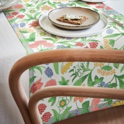 Bordslöpare|Ekelund Löpare<Ekelund Springtime löpare 35X120 - s Linneväveri