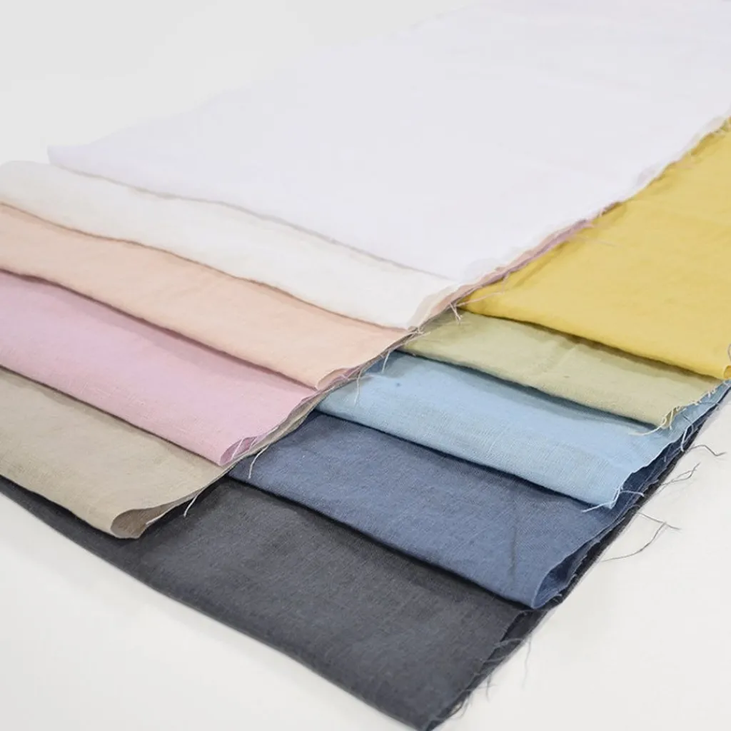 Linnetyger|Stentvättat Linne<Arvidssons textil Stentvättat linnetyg Duvemåla ljusblå