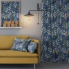 Gardintyger Mönstrade|Arvidssons Textil<Arvidssons textil Stjärnspeja blå tyg