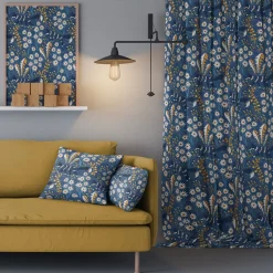 Gardintyger Mönstrade|Arvidssons Textil<Arvidssons textil Stjärnspeja blå tyg