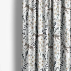 Gardintyger Mönstrade|Arvidssons Textil<Arvidssons textil Stjärnspeja offwhite-ljusbrun tyg
