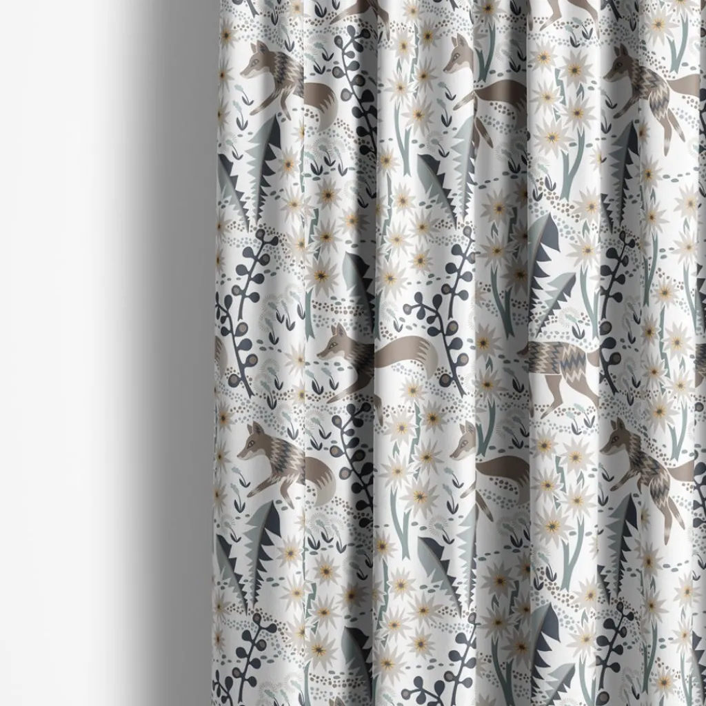 Gardintyger Mönstrade|Arvidssons Textil<Arvidssons textil Stjärnspeja offwhite-ljusbrun tyg