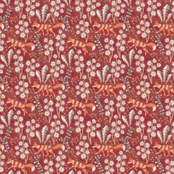 Gardintyger Mönstrade|Arvidssons Textil<Arvidssons textil Stjärnspeja röd tyg
