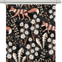 Panelgardiner<Arvidssons textil Stjärnspeja svart panelgardiner