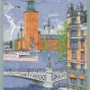 Kökshandduk<Ekelund Stockholm kökshandduk 35X50 - s Linneväveri