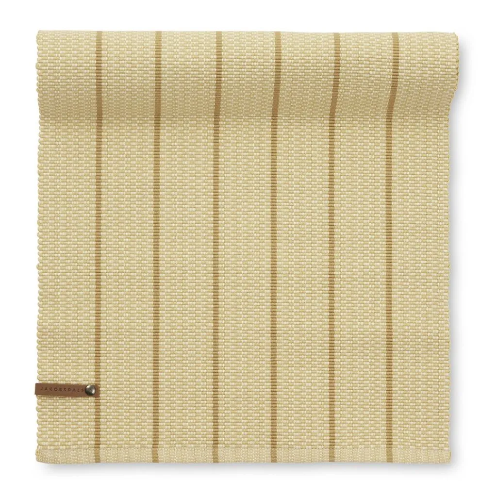 Bordslöpare<Jakobsdals Striava gul löpare 35x120 cm