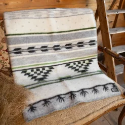 Ullfiltar<Kerstin Landström Design Sundborn grön ullfilt 130x180cm -
