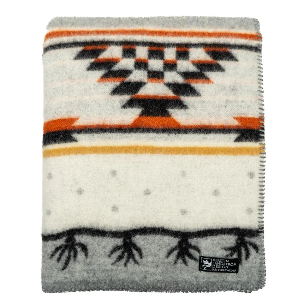 Ullfiltar<Kerstin Landström Design Sundborn rost ullfilt 130x180cm -