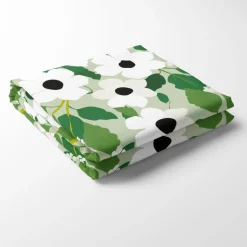 Bordsduk<Arvidssons textil Svartöga grön bordsduk