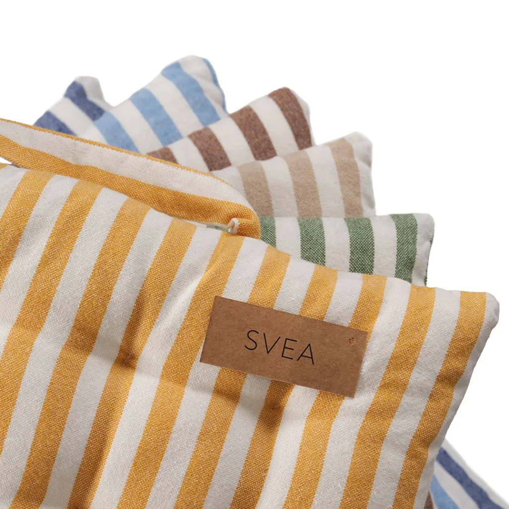 Sittunderlag<Fondaco Svea denim sittdyna med handtag