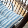 Sittunderlag<Fondaco Svea ljusblå sittdyna med handtag