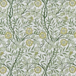 Arts & Crafts Tyger|Gardintyger Mönstrade< Sweet flower grön tyg