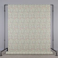 Arts & Crafts Tyger|Gardintyger Mönstrade< Sweet flower vinröd tyg