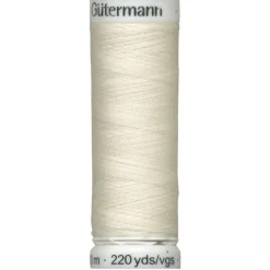 Sytråd<Gutermann Sytråd 200m Col.1 bruten vit