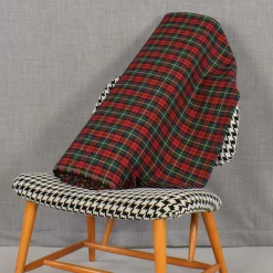 Rutor & Ränder< Tartan grön-röd skotskrutigt tyg