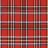 Rutor & Ränder< Tartan MINI röd skotskrutigt tyg