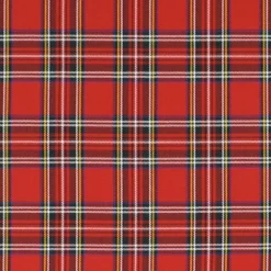 Rutor & Ränder< Tartan MINI röd skotskrutigt tyg