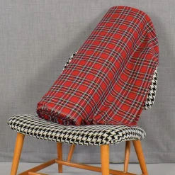Rutor & Ränder< Tartan MINI röd skotskrutigt tyg
