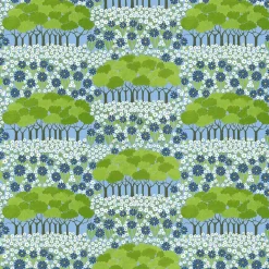 Textilvaxduk<Arvidssons textil Textilvaxduk Allé-blå
