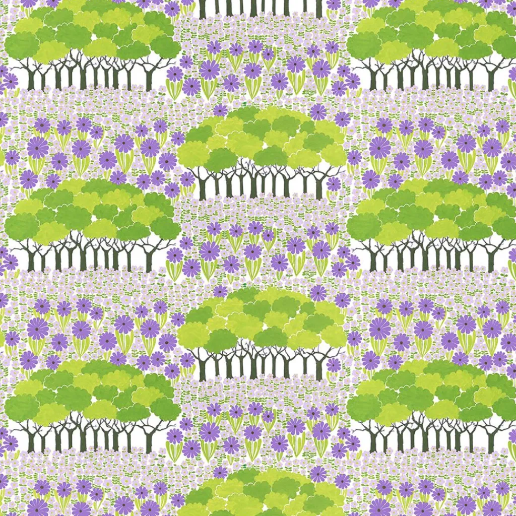 Textilvaxduk<Arvidssons textil Textilvaxduk Allé-lila