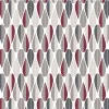 Textilvaxduk<Arvidssons textil Textilvaxduk Blader beige-vinröd