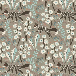 Textilvaxduk<Arvidssons textil Textilvaxduk Stjärnspeja khaki