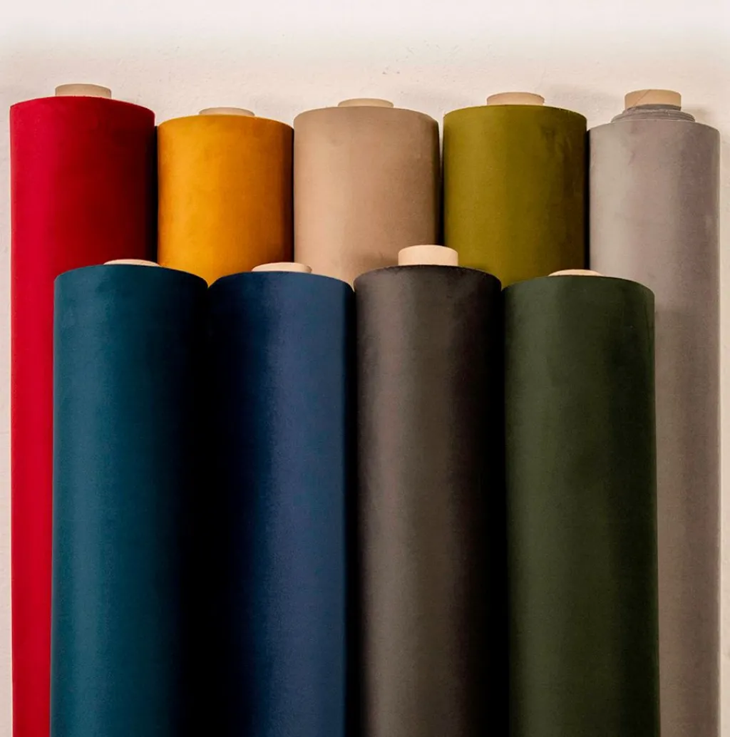 Möbelsammet|Enfärgade Möbeltyger<Nordisk Textil Tiffany dark grey möbelsammet – Slitstark & Lyxig