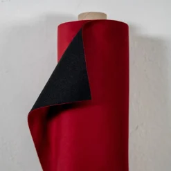 Möbelsammet|Enfärgade Möbeltyger<Nordisk Textil Tiffany Dk.Red möbelsammet – Slitstark & Lyxig