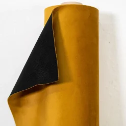 Möbelsammet|Enfärgade Möbeltyger<Nordisk Textil Tiffany Mustard möbelsammet – Slitstark & Lyxig