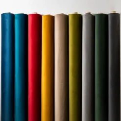 Möbelsammet|Enfärgade Möbeltyger<Nordisk Textil Tiffany Olive möbelsammet – Slitstark & Lyxig