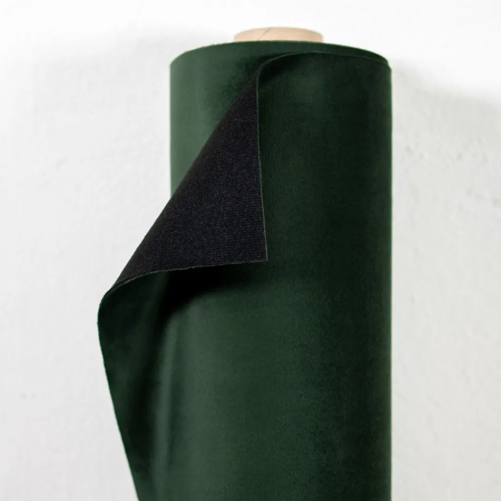 Möbelsammet|Enfärgade Möbeltyger<Nordisk Textil Tiffany Winter Moss möbelsammet – Slitstark & Lyxig