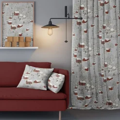 Arvidssons Textil|Jultyger<Arvidssons textil Timmerbyn grå
