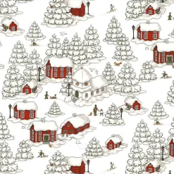 Arvidssons Textil|Jultyger<Arvidssons textil Timmerbyn vit