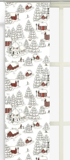 Julgardiner|Panelgardiner<Arvidssons textil Timmerbyn vit panelgardiner